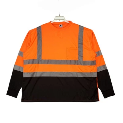 NWT Golden Elephant Shirt High Visibility Mens 4XL Orange Reflective Long Sleeve - Image 1 of 4