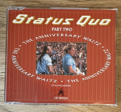 Status Quo – The Anniversary Waltz - Part Two (1990) CD Single VGC Foto 1 de 2