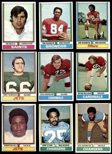1974 Topps Football 50 Card Starter Set / Lot 6 - EX/MT 6972301 - Afbeelding 1 van 6