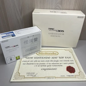 NEW NINTENDO 3DS AMBASSADOR EDITION LIMITED COLLECTOR'S con CERTIFICATO - OTTIMO - Foto 1 di 24