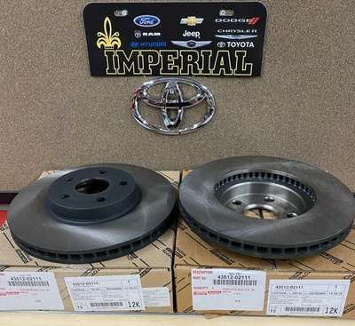 Toyota Matrix 2003-2008 genuino fabricante de equipos originales nuevos rotores de freno de disco delanteros cantidad 2 Foto 1 de 4