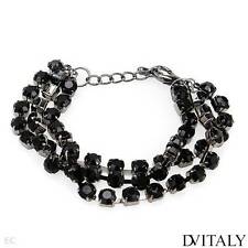 DV ITALY Pretty New Bracelet With Genuine Crystal Made of Metallic Base metal
