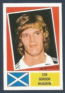 FKS 1978-ARGENTINA 78 -#206-ESCOCIA Y MANCHESTER UNITED-LEEDS-GORDON McQUEEN - Imagen 1 de 1