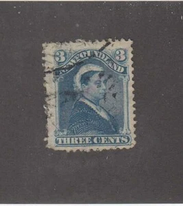Terranova (MK2796) # 49 usado en muy buen estado 3 quilates 1896 Queen Victoria/cato azul valor $10 - Imagen 1 de 1