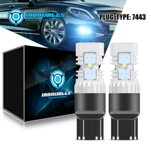 7443 Bombillas LED Señal de giro Respaldo Luz Inversa Lámpara T20 7440 7441 6000K Blanco - Imagen 1 de 12