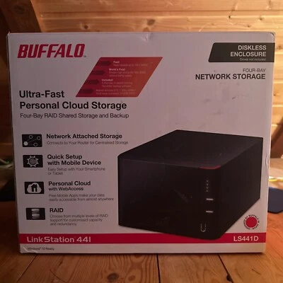 Buffalo LinkStation 441 NAS Enclosure 4 Bay with 16TB HDD 4TB x4 Desktop LS441D - Bild 1 von 4
