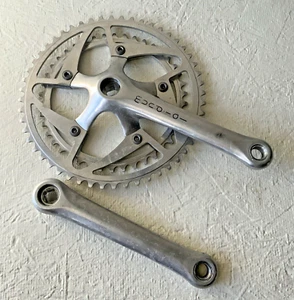 OFMEGA MUNDIAL CRANKSET 170 MM DOUBLE 42-52 TOOTH 6, 7, OR 8 SPEED - Picture 1 of 8