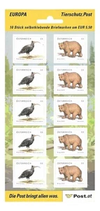 #50280 AUSTRIA 2006 FAUNA,BEAR,BIRD ANIMAL PROTECTION AUTOADHESIVE BOOKLET MNH - Picture 1 of 4