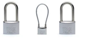 IFAM KA MARINE PADLOCK SET. 2 x MAR50LS + 1 x MAR50 CABLE LOCK. ALL KEYED ALIKE - Picture 1 of 4