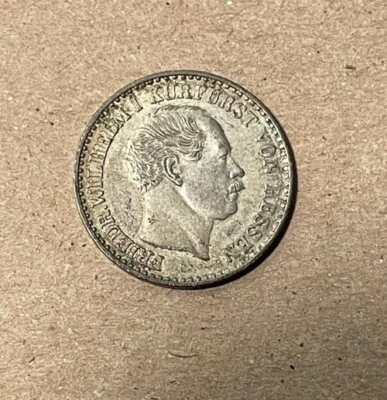 Hesse-Cassel (Germany) - 1859 Silver 2 1/2 Groschen - Nice - Image 1 of 2