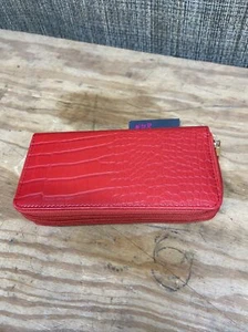 Bonita cartera señora con doble cremallera - Roja - Imagen 1 de 2