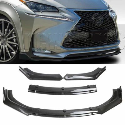 Car Front Bumper Lip Body Kit Splitter Spoiler Carbon Fiber For Lexus RX 350 450 - Image 1 of 4