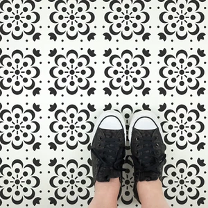 Dagmar Tile Stencil - Durable & Reusable Mylar Stencils - Picture 1 of 5