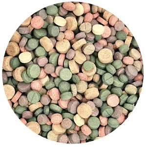 (6,65€/100ml) Futter Tabletten Mix 75ml / Fische Garnelen Welse Schnecken - Bild 1 von 3