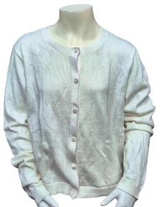 Cárdigan Top Manga Larga Algodón Blanco Abotonado GAP Niños Niñas Precio de venta sugerido por el fabricante 18,99 GBP - Imagen 1 de 4