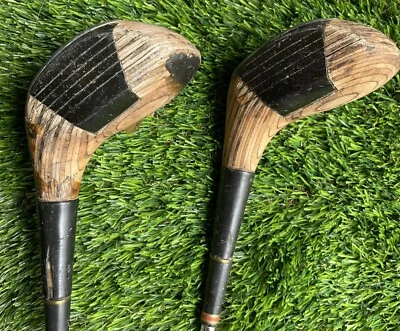 2 palos de golf antiguos de madera metálica Driver Northwestern #3 y #4 de colección Foto 1 de 4