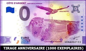 UENA / CÔTE D'ARGENT / BILLET 0 € / NULL EURO-SCHEIN 2021-6* - Picture 1 of 1