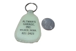 Vintage ALTMAN'S GARAGE INC, WILBER NEBR. Key Fob Keyring Keychain - Picture 1 of 2