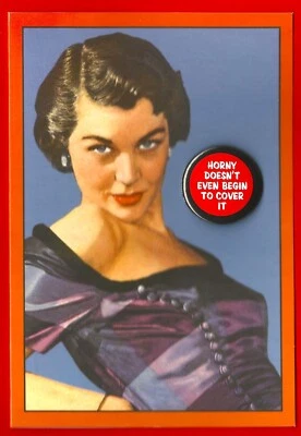 Valentine's Day Greeting Card Humorous Keepsake Sexy Love Badge Happy Valentines - Image 1 of 4