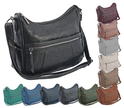 Damen Tasche Handtasche Shopper Citybag Leder-Optik - viele Farben! - Bild 1 von 4