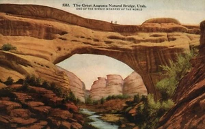 5332 The Great Augusta Natural Bridge UT Utah Postcard - Picture 1 of 2