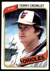 Terry Crowley 1980 Topps Baseball #188 - Imagen 1 de 2