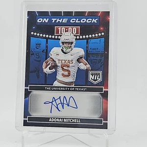 2024 Panini Prestige - On the Clock Signatures #OTC-AML Adonai Mitchell (AU, RC) - Picture 1 of 3