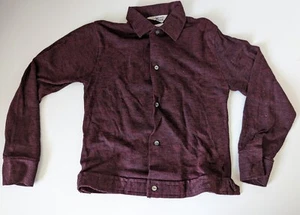 Vtg Sz 12 MCM Boys KAYNEE Banded Hem Red Shirt Acrylic 1950s Retro Rock-a-billy - Picture 1 of 9
