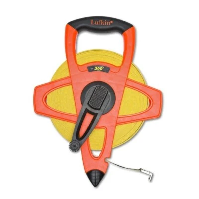 Crescent Lufkin FE300 Hi-Viz Orange Reel Fiberglass Tape 1/2 Inches X 300 Ft SAE - Image 1 of 2