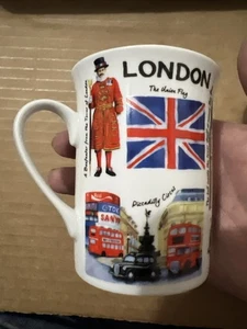 Elgate Ceramics Mug London Historical Landmarks Tower Bridge Big Ben Piccadilly  - Picture 1 of 5
