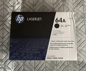 HP 64A CC364A Black Cartridge For HP P4014/15 Genuine New OEM Sealed Box - Picture 1 of 6