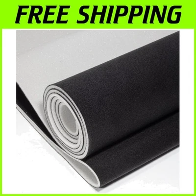 Luxury Black Auto Headliner Fabric with Foam Backing - 96" x 60" - Ideal for DIY - Image 1 of 4