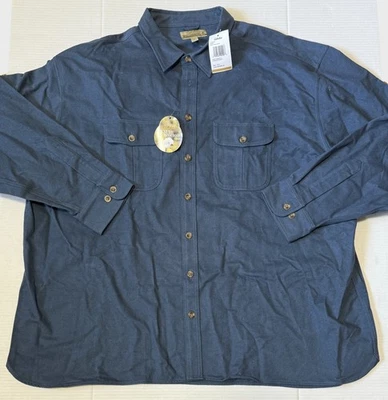 CABELAS - Men's Heavyweight Thick Flannel Deerskin Soft Chamois Shirt - 4X-Large - Image 1 of 4