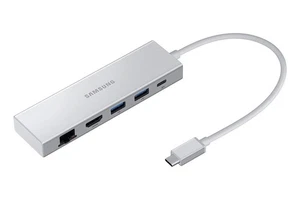 Samsung Adattatore Multiporta Ufficiale (USB-C / USB-A / HDMI / RJ45) Argento NUOVO - Foto 1 di 4