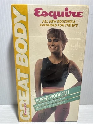 Esquire Great Body Super Workout VHS Fitness Advanced 1990 - NEW - Sealed Foto 1 de 4