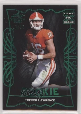 2021 Leaf Trinity Box Black Green /25 Trevor Lawrence #RB-01 Rookie RC - Image 1 of 2