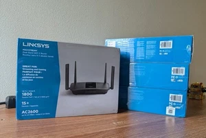 New Linksys EA8100 Max-Stream AC2600 Dual Band MU-MIMO Gigabit WiFi 5 Router - Afbeelding 1 van 8