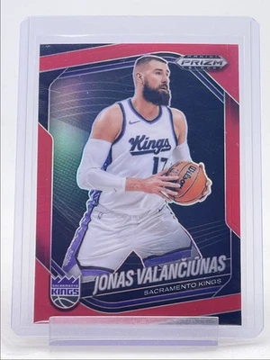 JONAS VALANCIUNAS 2024-25 PANINI PRIZM BLACK RED KINGS A /299 Q4193 - Image 1 of 2