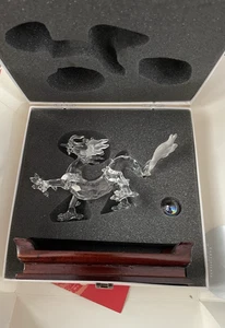 Swarovski Crystal DRAGON & WOOD STAND a7550 nr 000 005  Mint Rare Boxed Retired - Picture 1 of 9