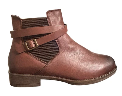 Botines Propet Tatum de cuero con cremallera lateral para mujer talla 9,5 M marrón degradado negro nuevos sin etiquetas Foto 1 de 4