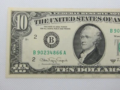 1988A $10 Uncirculated FRN #B90234866A  *Sequential Option - Image 1 of 4
