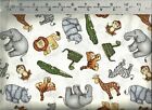 Quilting Treasures ~ Jungle Buddies 26412-E Animals 100% Cotton Quilt Fabric BTY