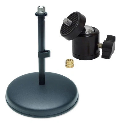 keepdrum Tischstativ Mikrofonständer + Kugelgelenk Stativ-adapter - Bild 1 von 4