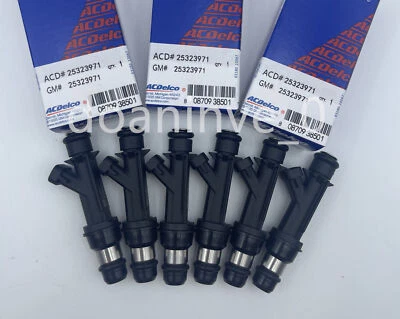 6X Genuine Fuel Injectors OEM 25323971 For 00-05 Chevrolet Impala Venture 3.4L Foto 1 de 4