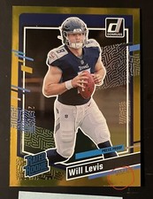 2023 Panini Donruss WILL LEVIS Gold Rated Rookie /50 - SSP RC Tennessee Titans