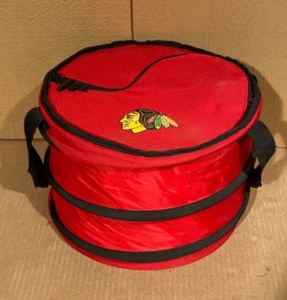 Chicago Blackhawks Collapsable Circle Cooler Zipper Insulated NHL - Picture 1 of 10