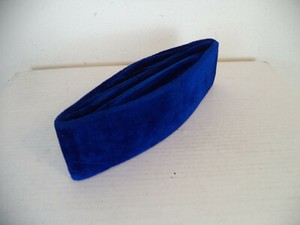Blue Handmade African/ Middle Eastern Hats. One Size. 10 Inches Long.