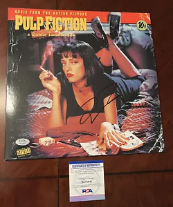 Banda sonora de película de vinilo de Pulp Fiction firmada de Quentin Tarantino con certificado de autenticidad - Imagen 1 de 4