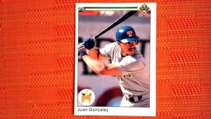 1990 Upper Deck #72 Juan Gonzalez - Rookie - Picture 1 of 2