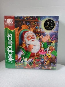 Springbok Puzzle New In Package Santa In His Workshop 1000 Pieces 24 X 30 - Picture 1 of 5
